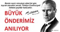 Büyük Önder Atatürk 78. Ölüm Yıldönümünde Anılıyor